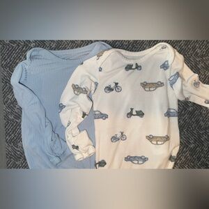 Carter's Blue and Cream One Pieces